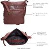 image:imageGenuine Leather Crossbody Bags for Women Handmade Sling Shoulder Purse Stylish Travel Handbag with Full Adjustable StrapBurgundy Washed Vintage