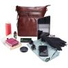 image:imageGenuine Leather Crossbody Bags for Women Handmade Sling Shoulder Purse Stylish Travel Handbag with Full Adjustable StrapBurgundy Washed Vintage