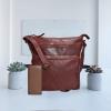 image:imageGenuine Leather Crossbody Bags for Women Handmade Sling Shoulder Purse Stylish Travel Handbag with Full Adjustable StrapBurgundy Washed Vintage