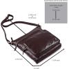 image:imageGenuine Leather Crossbody Bags for Women Handmade Sling Shoulder Purse Stylish Travel Handbag with Full Adjustable StrapCoffee Multiwax