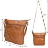 image:imageGenuine Leather Crossbody Bags for Women Handmade Sling Shoulder Purse Stylish Travel Handbag with Full Adjustable StrapCognac Multiwax