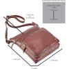 image:imageGenuine Leather Crossbody Bags for Women Handmade Sling Shoulder Purse Stylish Travel Handbag with Full Adjustable StrapCognac Nappa