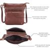 image:imageGenuine Leather Crossbody Bags for Women Handmade Sling Shoulder Purse Stylish Travel Handbag with Full Adjustable StrapCognac Nappa