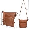 image:imageGenuine Leather Crossbody Bags for Women Handmade Sling Shoulder Purse Stylish Travel Handbag with Full Adjustable StrapCognac Washed Vintage