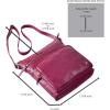 image:imageGenuine Leather Crossbody Bags for Women Handmade Sling Shoulder Purse Stylish Travel Handbag with Full Adjustable StrapFuchsia Pink Nappa