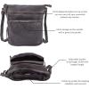 image:imageGenuine Leather Crossbody Bags for Women Handmade Sling Shoulder Purse Stylish Travel Handbag with Full Adjustable StrapGrey Washed Vintage