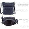 image:imageGenuine Leather Crossbody Bags for Women Handmade Sling Shoulder Purse Stylish Travel Handbag with Full Adjustable StrapMidnight Navy Multiwax