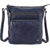 image:imageGenuine Leather Crossbody Bags for Women Handmade Sling Shoulder Purse Stylish Travel Handbag with Full Adjustable StrapMidnight Navy Multiwax