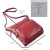 image:imageGenuine Leather Crossbody Bags for Women Handmade Sling Shoulder Purse Stylish Travel Handbag with Full Adjustable StrapRed Nappa