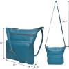 image:imageGenuine Leather Crossbody Bags for Women Handmade Sling Shoulder Purse Stylish Travel Handbag with Full Adjustable StrapTurquoise Green Nappa