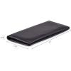 image:imageLong Wallet for Men Women Real Leather Bifold RFID Stylish Slim Handmade 2 ID Window Credit Card Holder in Gift BoxBlack
