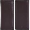 image:imageLong Wallet for Men Women Real Leather Bifold RFID Stylish Slim Handmade 2 ID Window Credit Card Holder in Gift BoxCoffee
