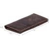 image:imageLong Wallet for Men Women Real Leather Bifold RFID Stylish Slim Handmade 2 ID Window Credit Card Holder in Gift BoxCoffee