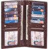 image:imageLong Wallet for Men Women Real Leather Bifold RFID Stylish Slim Handmade 2 ID Window Credit Card Holder in Gift BoxCoffee