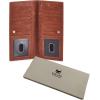 image:imageLong Wallet for Men Women Real Leather Bifold RFID Stylish Slim Handmade 2 ID Window Credit Card Holder in Gift BoxCognac