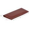 image:imageLong Wallet for Men Women Real Leather Bifold RFID Stylish Slim Handmade 2 ID Window Credit Card Holder in Gift BoxCognac