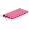 image:imageLong Wallet for Men Women Real Leather Bifold RFID Stylish Slim Handmade 2 ID Window Credit Card Holder in Gift BoxHot Pink