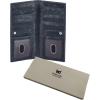 image:imageLong Wallet for Men Women Real Leather Bifold RFID Stylish Slim Handmade 2 ID Window Credit Card Holder in Gift BoxNavy