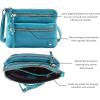 image:imageSmall Crossbody Bags for Women Leather Sling Purse with Adjustable Strap Multi Pocket Cross Over for Travel amp Gift  Real Leather Purse Crossover TrendyTurquoise Green Nappa