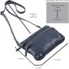 image:imageSmall Crossbody Bags for Women Leather Sling Purse with Adjustable Strap Multi Pocket Cross Over for Travel amp Gift  Real Leather Purse Crossover TrendyOcean Blue Washed Vintage