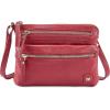 image:imageSmall Crossbody Bags for Women Leather Sling Purse with Adjustable Strap Multi Pocket Cross Over for Travel amp Gift  Real Leather Purse Crossover TrendyRed Nappa