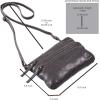 image:imageSmall Crossbody Bags for Women Leather Sling Purse with Adjustable Strap Multi Pocket Cross Over for Travel amp Gift  Real Leather Purse Crossover TrendyGrey Washed Vintage