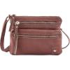 image:imageSmall Crossbody Bags for Women Leather Sling Purse with Adjustable Strap Multi Pocket Cross Over for Travel amp Gift  Real Leather Purse Crossover TrendyTan Nappa