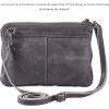 image:imageSmall Crossbody Bags for Women Leather Sling Purse with Adjustable Strap Multi Pocket Cross Over for Travel amp Gift  Real Leather Purse Crossover TrendyGrey Washed Vintage
