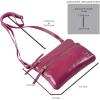 image:imageSmall Crossbody Bags for Women Leather Sling Purse with Adjustable Strap Multi Pocket Cross Over for Travel amp Gift  Real Leather Purse Crossover TrendyFuchsia Pink Nappa