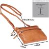 image:imageSmall Crossbody Bags for Women Leather Sling Purse with Adjustable Strap Multi Pocket Cross Over for Travel amp Gift  Real Leather Purse Crossover TrendyMustard Multiwax