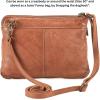 image:imageSmall Crossbody Bags for Women Leather Sling Purse with Adjustable Strap Multi Pocket Cross Over for Travel amp Gift  Real Leather Purse Crossover TrendyCognac Washed Vintage
