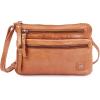 image:imageSmall Crossbody Bags for Women Leather Sling Purse with Adjustable Strap Multi Pocket Cross Over for Travel amp Gift  Real Leather Purse Crossover TrendyMustard Multiwax