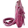 image:imageSmall Crossbody Bags for Women Leather Sling Purse with Adjustable Strap Multi Pocket Cross Over for Travel amp Gift  Real Leather Purse Crossover TrendyFuchsia Pink Nappa