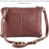 image:imageSmall Crossbody Bags for Women Leather Sling Purse with Adjustable Strap Multi Pocket Cross Over for Travel amp Gift  Real Leather Purse Crossover TrendyTan Nappa