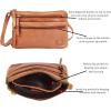 image:imageSmall Crossbody Bags for Women Leather Sling Purse with Adjustable Strap Multi Pocket Cross Over for Travel amp Gift  Real Leather Purse Crossover TrendyMustard Multiwax