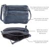 image:imageSmall Crossbody Bags for Women Leather Sling Purse with Adjustable Strap Multi Pocket Cross Over for Travel amp Gift  Real Leather Purse Crossover TrendyOcean Blue Washed Vintage