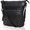 image:imageGenuine Leather Crossbody Bags for Women Handmade Sling Shoulder Purse Stylish Travel Handbag with Full Adjustable StrapBlack Washed Vintage