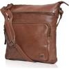 image:imageGenuine Leather Crossbody Bags for Women Handmade Sling Shoulder Purse Stylish Travel Handbag with Full Adjustable StrapBrown Washed Vintage