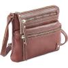 image:imageSmall Crossbody Bags for Women Leather Sling Purse with Adjustable Strap Multi Pocket Cross Over for Travel amp Gift  Real Leather Purse Crossover TrendyTan Nappa
