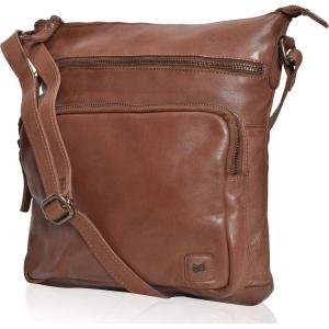 image:imageGenuine Leather Crossbody Bags for Women Handmade Sling Shoulder Purse Stylish Travel Handbag with Full Adjustable StrapBrown Washed Vintage