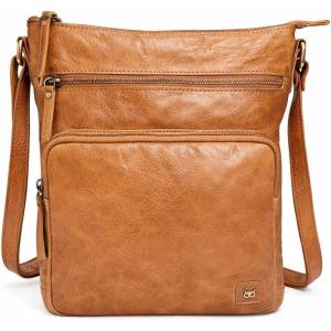 image:imageGenuine Leather Crossbody Bags for Women Handmade Sling Shoulder Purse Stylish Travel Handbag with Full Adjustable StrapCognac Multiwax