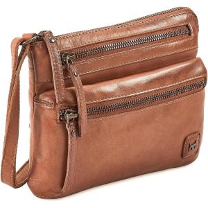 image:imageSmall Crossbody Bags for Women Leather Sling Purse with Adjustable Strap Multi Pocket Cross Over for Travel amp Gift  Real Leather Purse Crossover TrendyCognac Washed Vintage