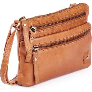 image:imageSmall Crossbody Bags for Women Leather Sling Purse with Adjustable Strap Multi Pocket Cross Over for Travel amp Gift  Real Leather Purse Crossover TrendyMustard Multiwax