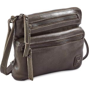 image:imageSmall Crossbody Bags for Women Leather Sling Purse with Adjustable Strap Multi Pocket Cross Over for Travel amp Gift  Real Leather Purse Crossover TrendyOlive Green Washed Vintage