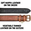 image:imageReal Leather Dog Collar Padded Soft Interiors with Premium Vintage Look Handcrafted Heavy Duty with Tag Ring for Small Medium and Large Pets Small 1 Wide for 1075  1375 Neck BlackCognac