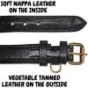 image:imageReal Leather Dog Collar Padded Soft Interiors with Premium Vintage Look Handcrafted Heavy Duty with Tag Ring for Small Medium and Large Pets Small 1 Wide for 1075  1375 Neck BlackBlack