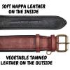 image:imageReal Leather Dog Collar Padded Soft Interiors with Premium Vintage Look Handcrafted Heavy Duty with Tag Ring for Small Medium and Large Pets Small 1 Wide for 1075  1375 Neck BlackOxblood