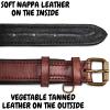 image:imageReal Leather Dog Collar Padded Soft Interiors with Premium Vintage Look Handcrafted Heavy Duty with Tag Ring for Small Medium and Large Pets Small 1 Wide for 1075  1375 Neck BlackOxblood