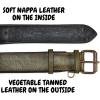 image:imageReal Leather Dog Collar Padded Soft Interiors with Premium Vintage Look Handcrafted Heavy Duty with Tag Ring for Small Medium and Large Pets Small 1 Wide for 1075  1375 Neck BlackOlive