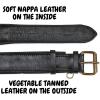 image:imageReal Leather Dog Collar Padded Soft Interiors with Premium Vintage Look Handcrafted Heavy Duty with Tag Ring for Small Medium and Large Pets Small 1 Wide for 1075  1375 Neck BlackBlack